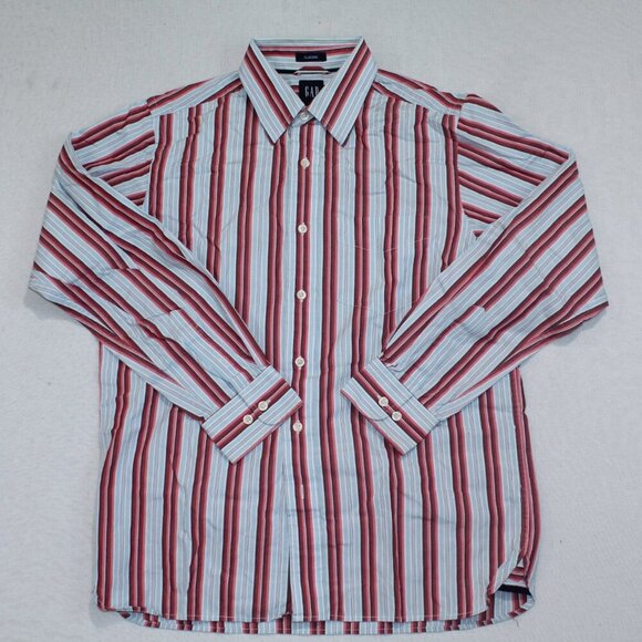 Gap White Men Casual Button Down Shirt Casual Long Sleeve Size Small - Picture 1 of 6